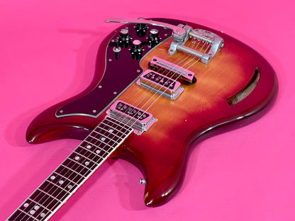 1968 Kustom K-200 Deluxe Rare Cherry Sunburst with Matching Headstock! 100% original