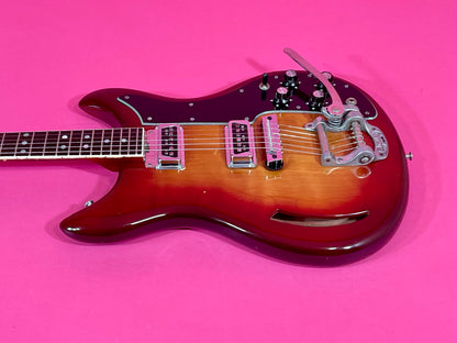 1968 Kustom K-200 Deluxe Rare Cherry Sunburst with Matching Headstock! 100% original