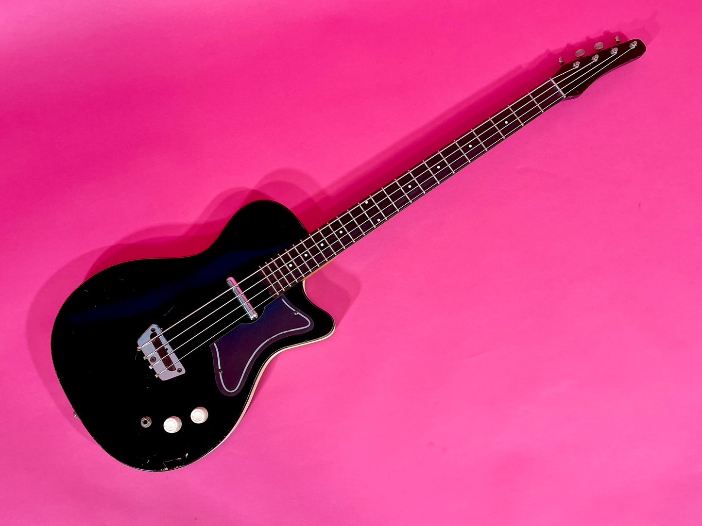 1960 Danelectro Silvertone Model 1444 Black 100% Original Very Nice!