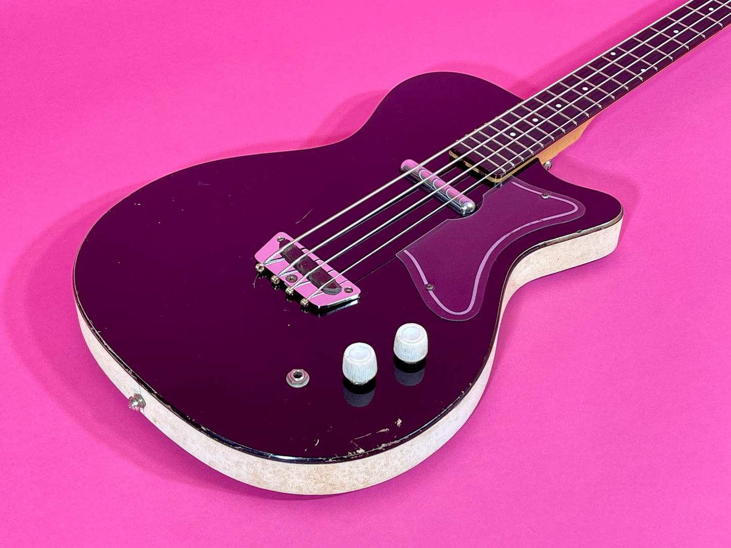 1960 Danelectro Silvertone Model 1444 Black 100% Original Very Nice!