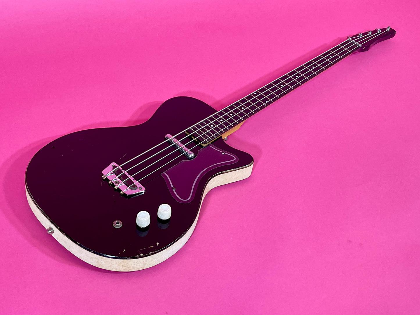 1960 Danelectro Silvertone Model 1444 Black 100% Original Very Nice!