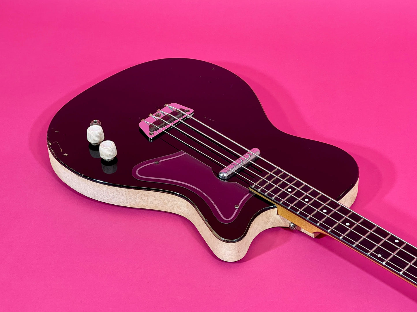 1960 Danelectro Silvertone Model 1444 Black 100% Original Very Nice!