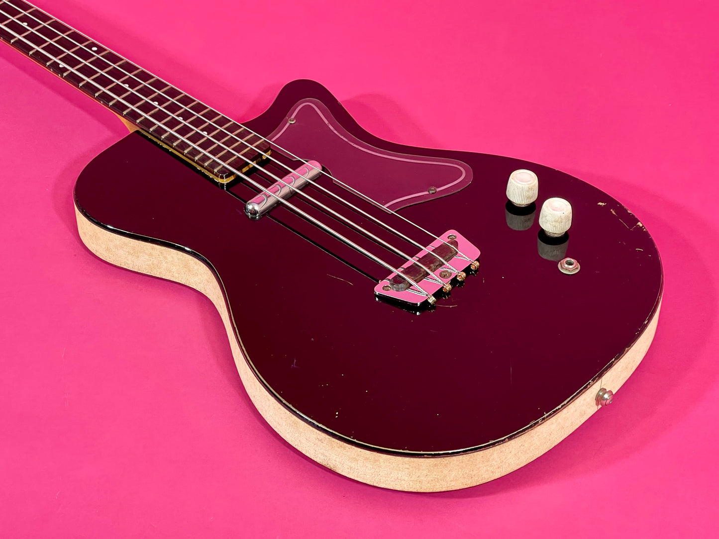 1960 Danelectro Silvertone Model 1444 Black 100% Original Very Nice!