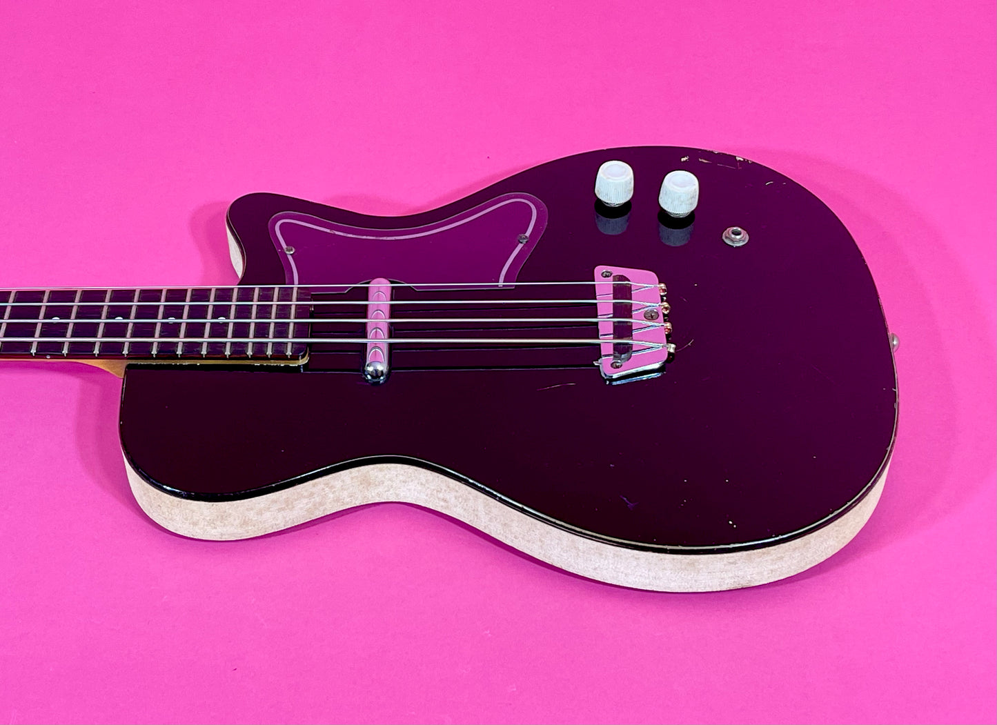 1960 Danelectro Silvertone Model 1444 Black 100% Original Very Nice!