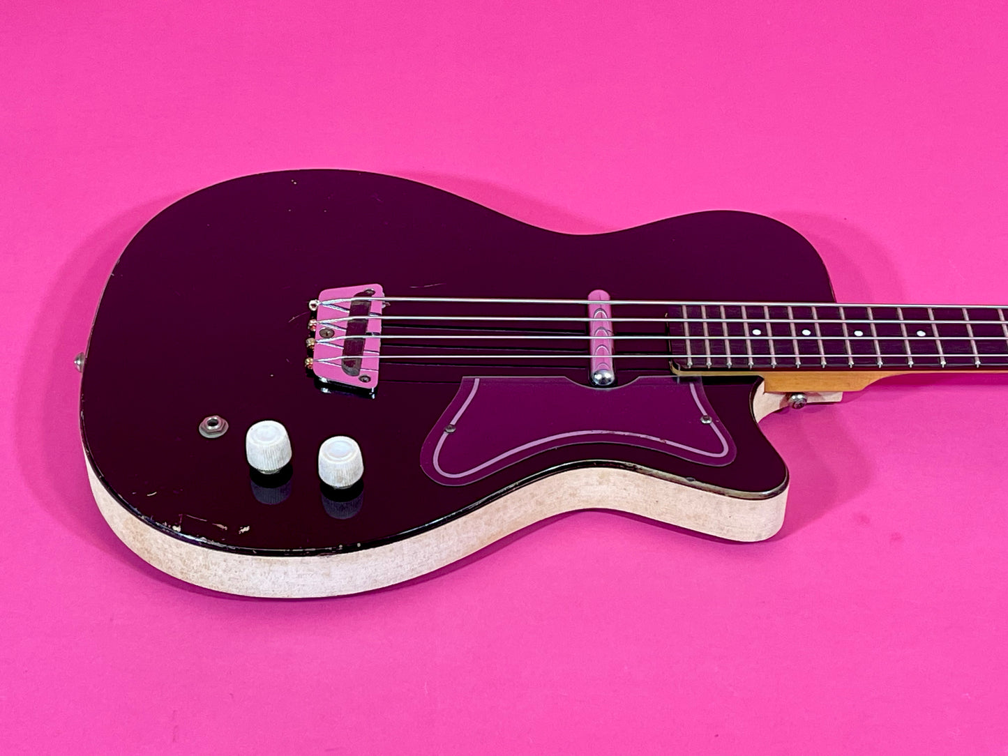 1960 Danelectro Silvertone Model 1444 Black 100% Original Very Nice!