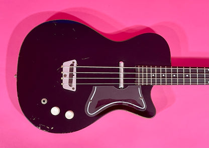 1960 Danelectro Silvertone Model 1444 Black 100% Original Very Nice!