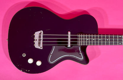 1960 Danelectro Silvertone Model 1444 Black 100% Original Very Nice!