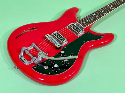 1968 Kustom K-200 Deluxe Model Cherry Red finish & matching headstock! 100% OG Rare