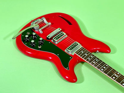 1968 Kustom K-200 Deluxe Model Cherry Red finish & matching headstock! 100% OG Rare