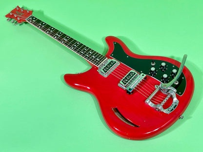 1968 Kustom K-200 Deluxe Model Cherry Red finish & matching headstock! 100% OG Rare