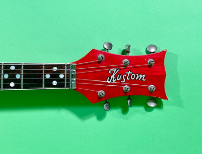 1968 Kustom K-200 Deluxe Model Cherry Red finish & matching headstock! 100% OG Rare