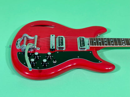 1968 Kustom K-200 Deluxe Model Cherry Red finish & matching headstock! 100% OG Rare