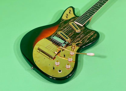 1965 Framus Strato De Luxe Rare Black headstock with Gold trim 3-color Sunburst