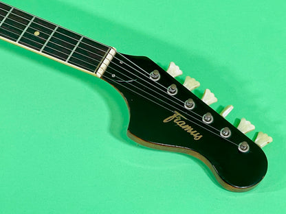 1965 Framus Strato De Luxe Rare Black headstock with Gold trim 3-color Sunburst
