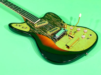 1965 Framus Strato De Luxe Rare Black headstock with Gold trim 3-color Sunburst