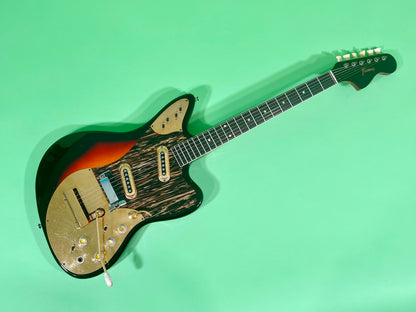 1965 Framus Strato De Luxe Rare Black headstock with Gold trim 3-color Sunburst