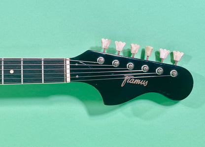 1965 Framus Strato De Luxe Rare Black headstock with Gold trim 3-color Sunburst