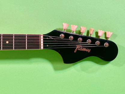 1965 Framus Strato De Luxe Rare Black headstock with Gold trim 3-color Sunburst