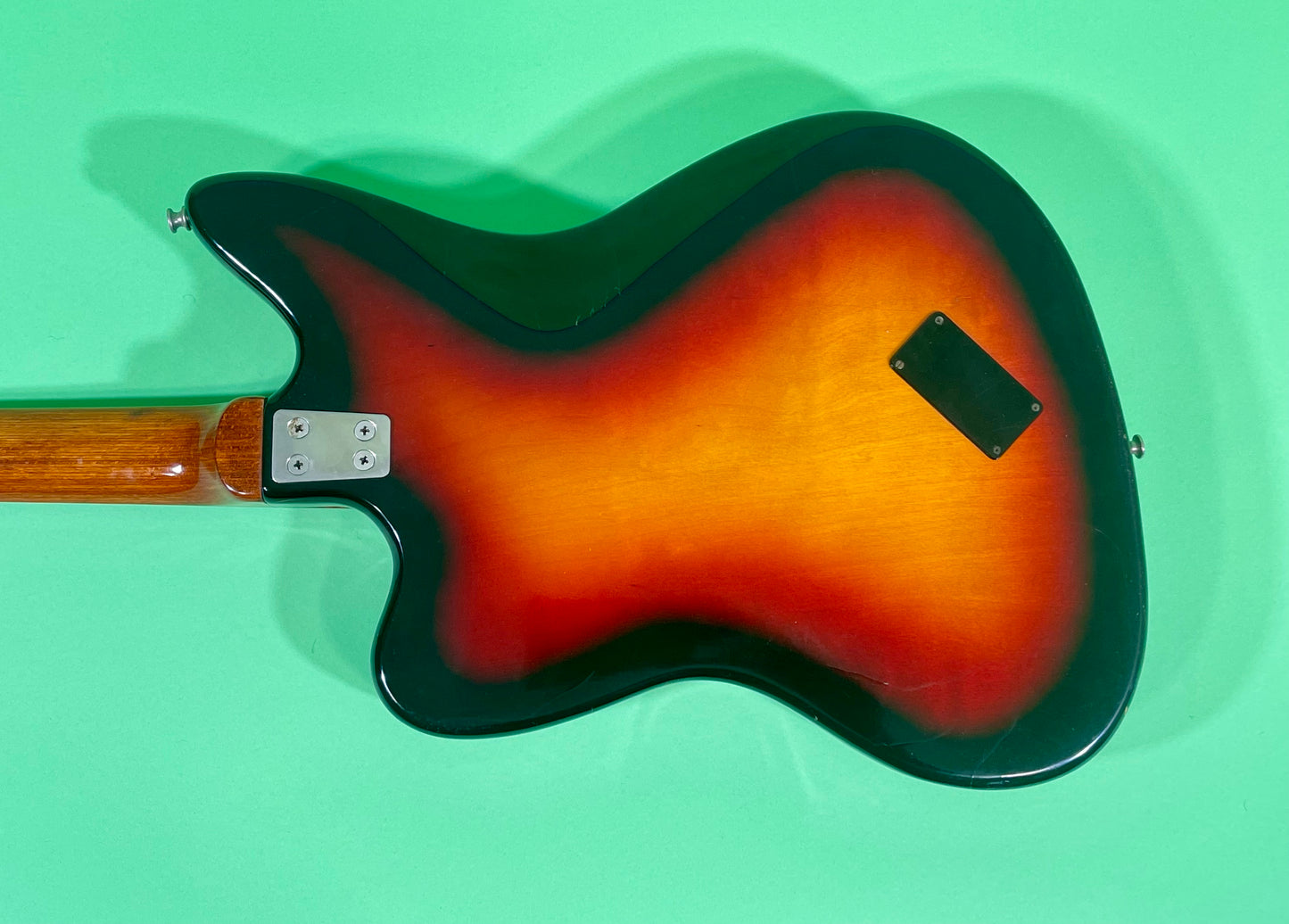 1965 Framus Strato De Luxe Rare Black headstock with Gold trim 3-color Sunburst