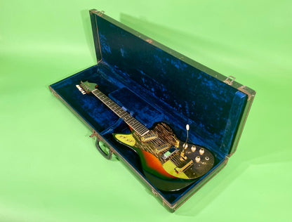 1965 Framus Strato De Luxe Rare Black headstock with Gold trim 3-color Sunburst