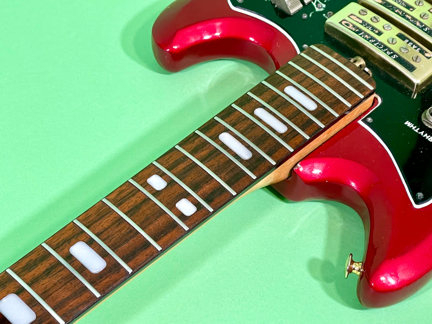 1969 Teisco Spectrum IV ET-440 Candy Apple Red with Gold Hardware!