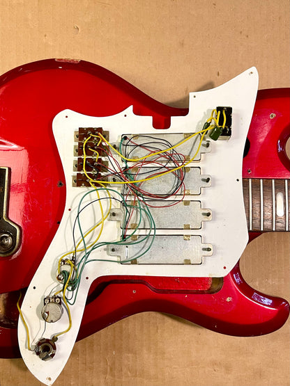 1969 Teisco Spectrum IV ET-440 Candy Apple Red with Gold Hardware!