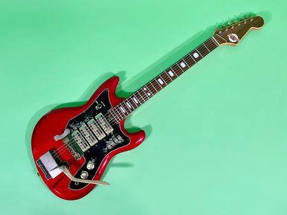 1969 Teisco Spectrum IV ET-440 Candy Apple Red with Gold Hardware!