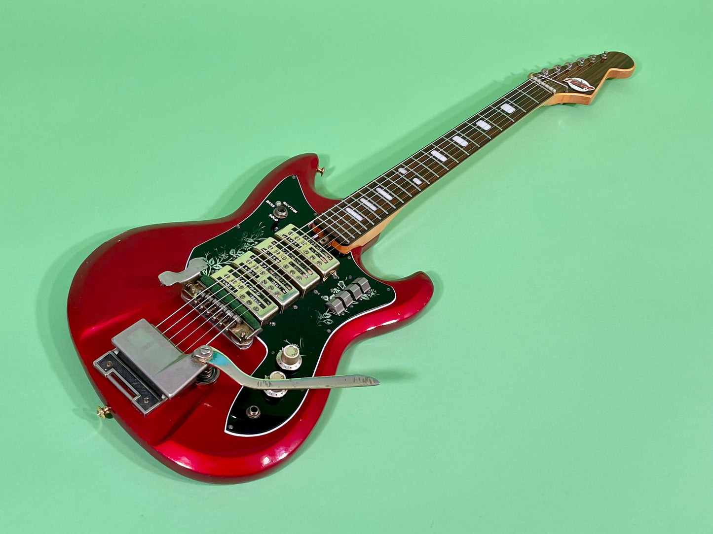 1969 Teisco Spectrum IV ET-440 Candy Apple Red with Gold Hardware!