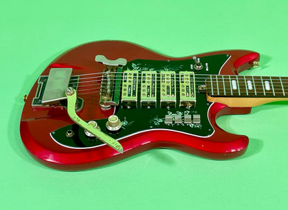 1969 Teisco Spectrum IV ET-440 Candy Apple Red with Gold Hardware!