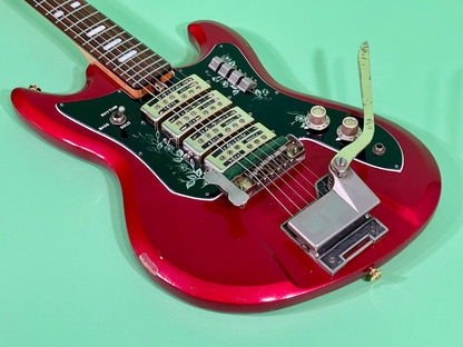 1969 Teisco Spectrum IV ET-440 Candy Apple Red with Gold Hardware!