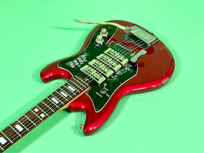 1969 Teisco Spectrum IV ET-440 Candy Apple Red with Gold Hardware!