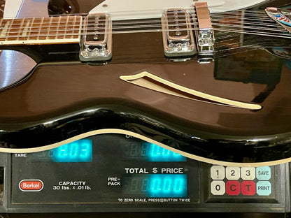 1990 Rickenbacker 360/12 Jetglo Black   Rare & 100% Original