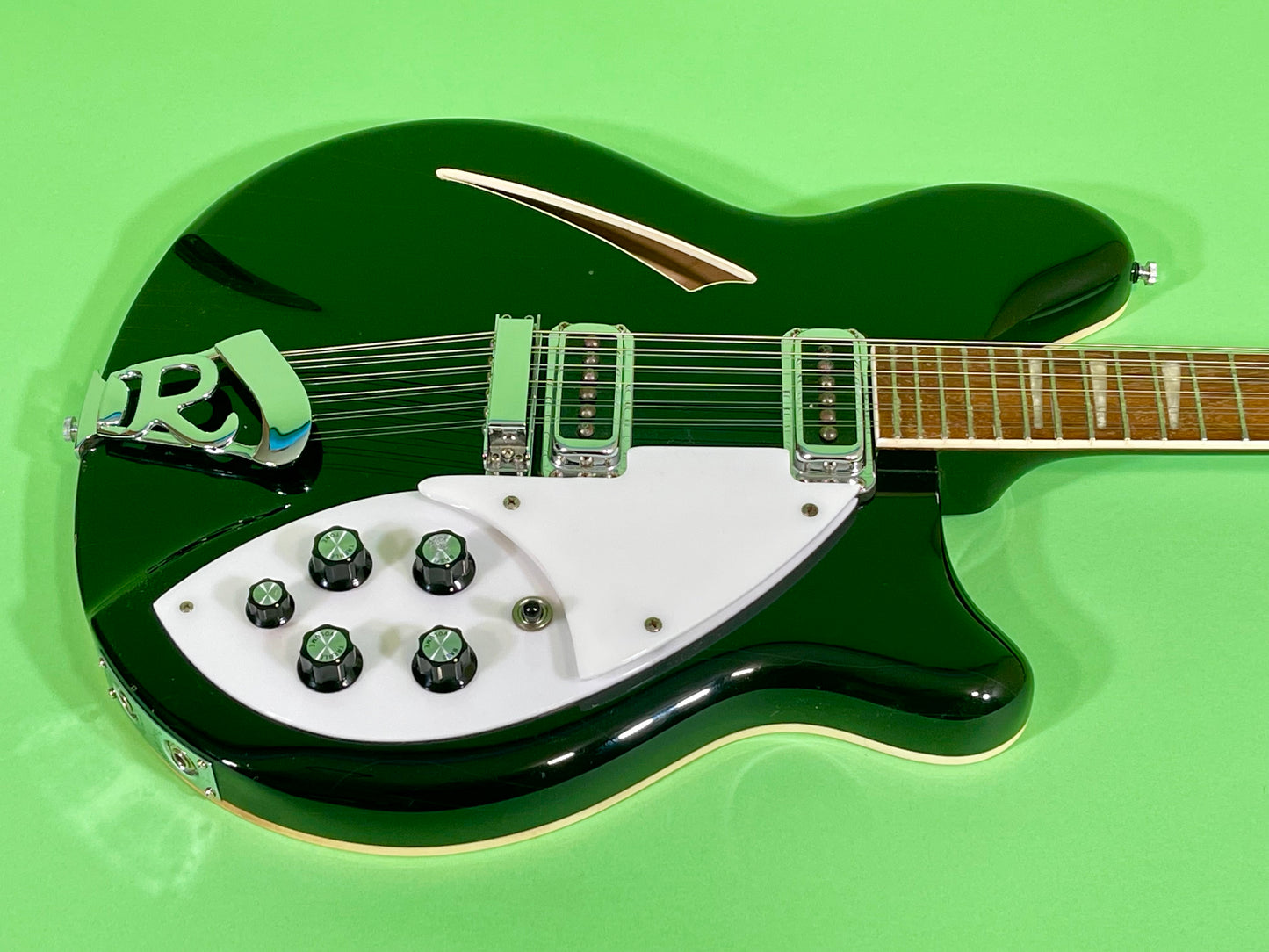 1990 Rickenbacker 360/12 Jetglo Black   Rare & 100% Original