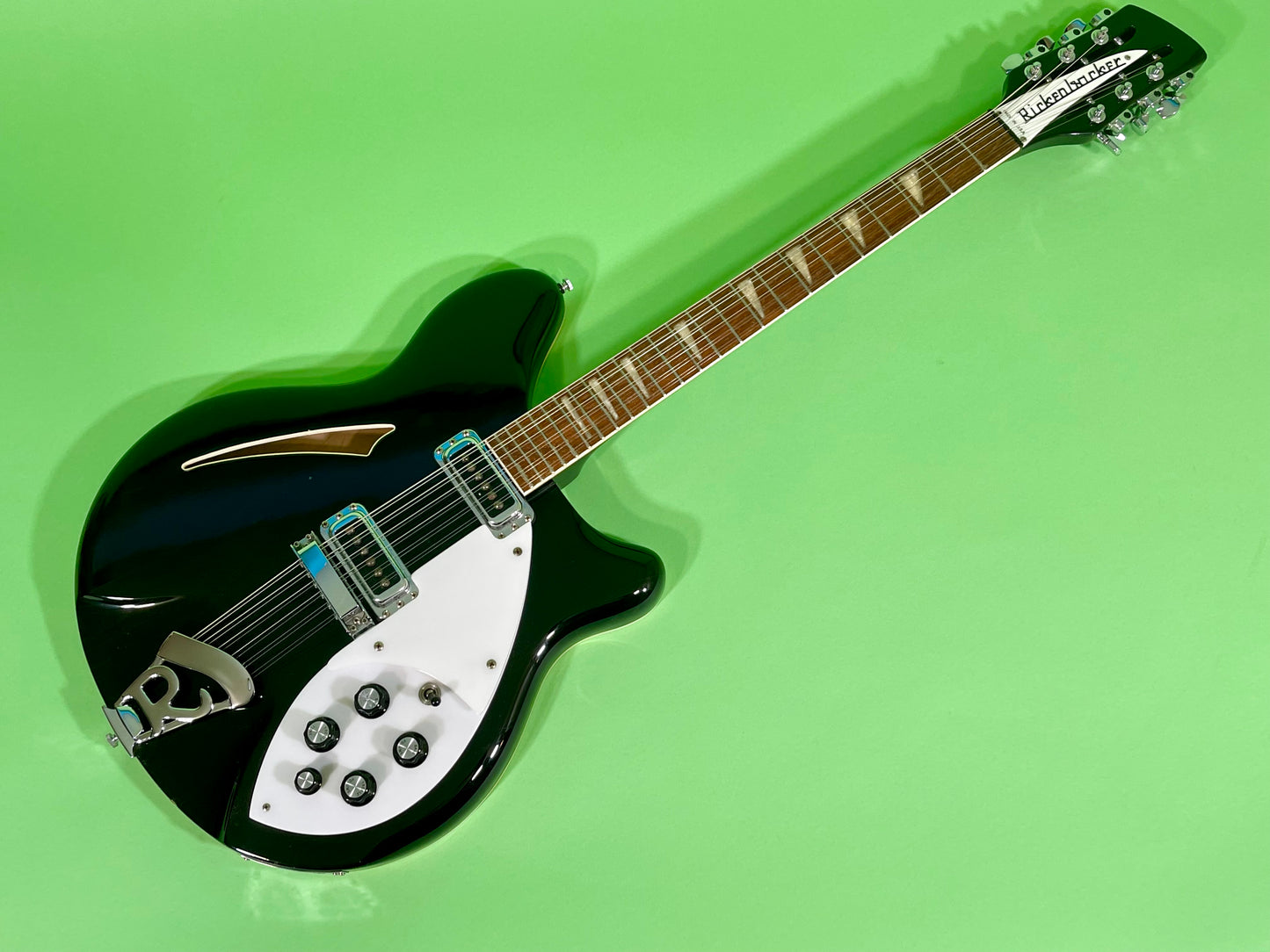 1990 Rickenbacker 360/12 Jetglo Black   Rare & 100% Original