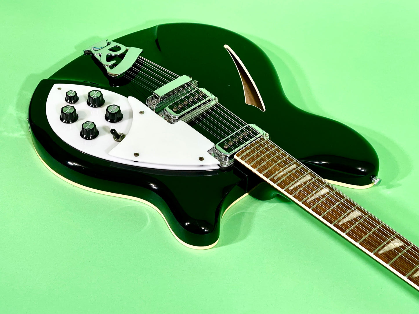 1990 Rickenbacker 360/12 Jetglo Black   Rare & 100% Original