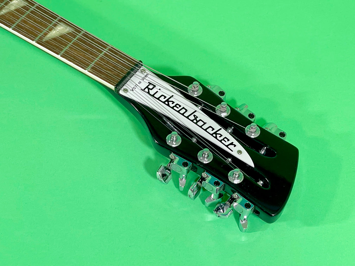 1990 Rickenbacker 360/12 Jetglo Black   Rare & 100% Original