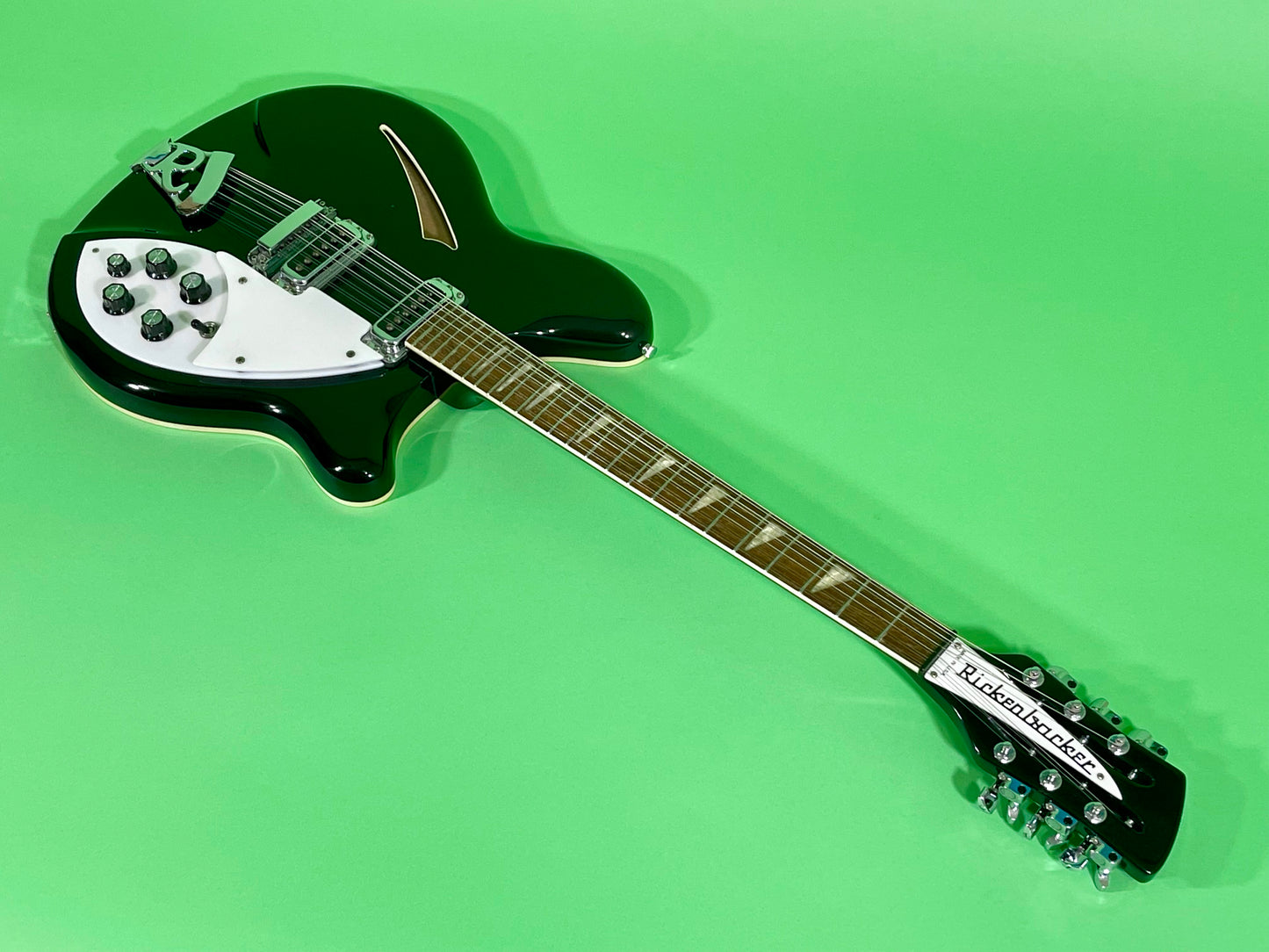 1990 Rickenbacker 360/12 Jetglo Black   Rare & 100% Original