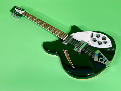 1990 Rickenbacker 360/12 Jetglo Black   Rare & 100% Original