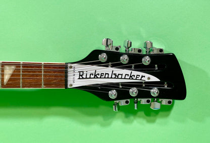 1990 Rickenbacker 360/12 Jetglo Black   Rare & 100% Original