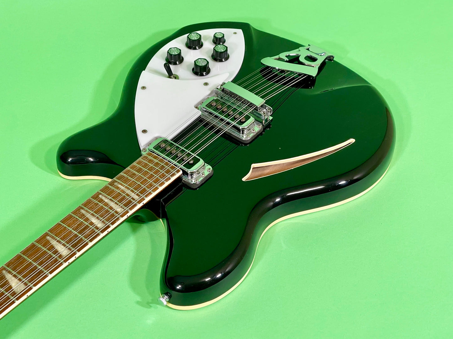 1990 Rickenbacker 360/12 Jetglo Black   Rare & 100% Original