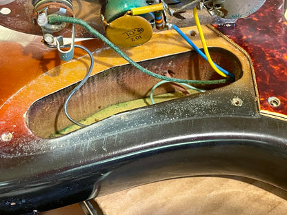 1969 Fender Jaguar 100% Original Rare factory "Faux-Burst" finish!