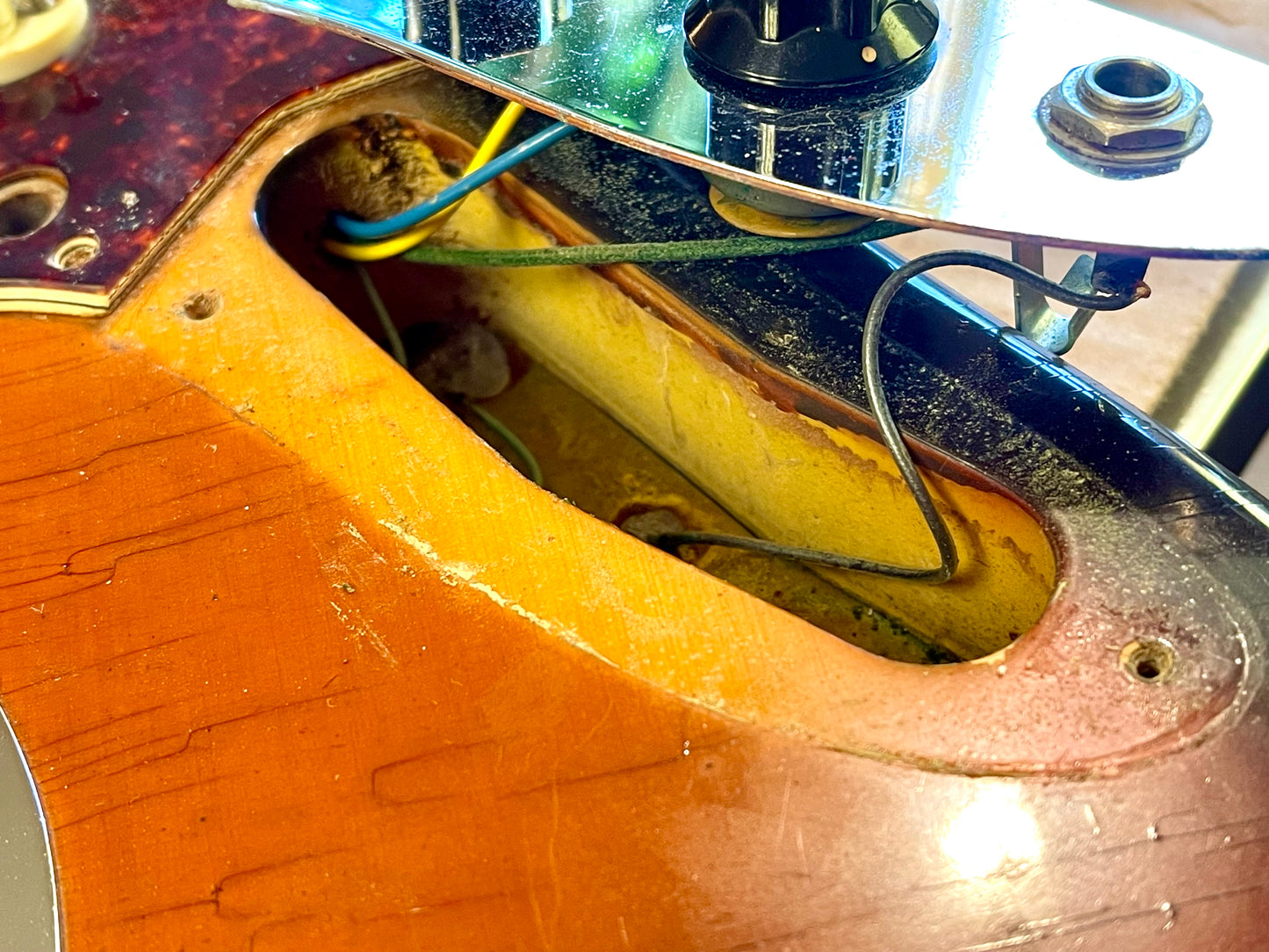 1969 Fender Jaguar 100% Original Rare factory "Faux-Burst" finish!