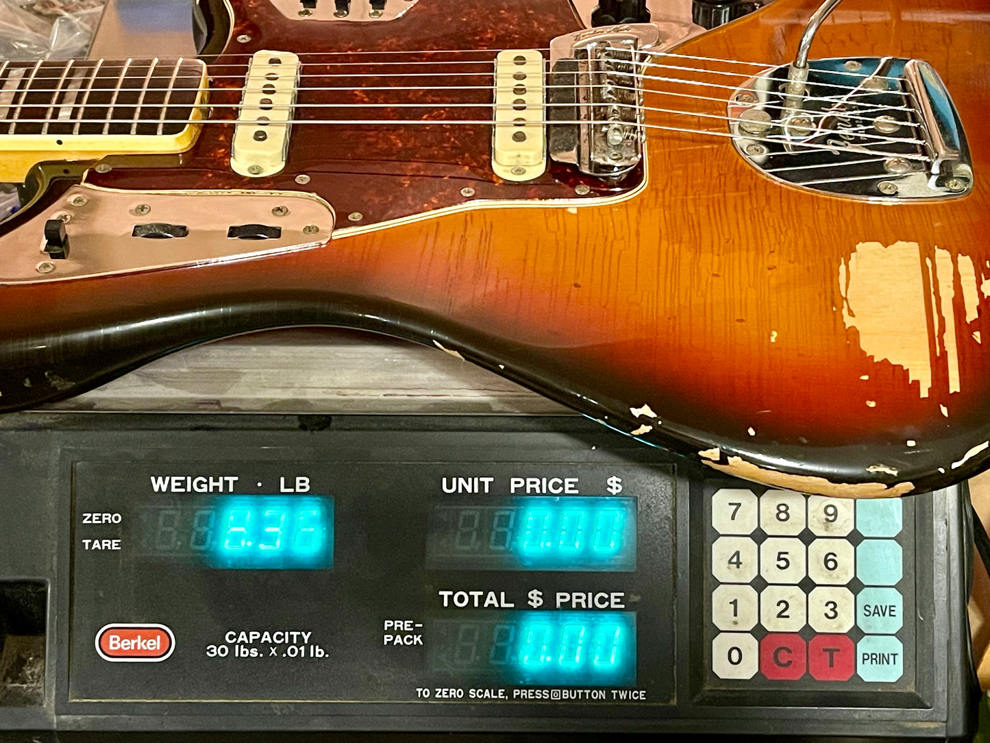 1969 Fender Jaguar 100% Original Rare factory "Faux-Burst" finish!
