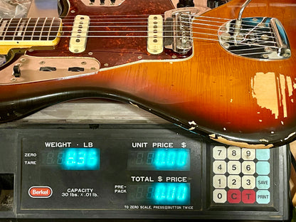1969 Fender Jaguar 100% Original Rare factory "Faux-Burst" finish!
