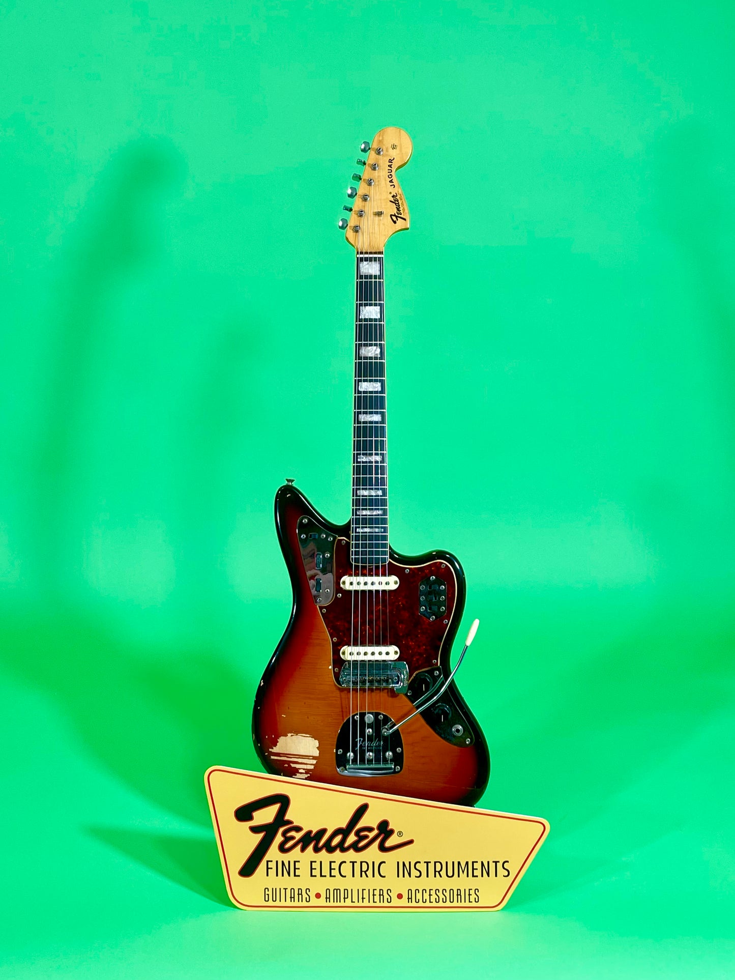 1969 Fender Jaguar 100% Original Rare factory "Faux-Burst" finish!