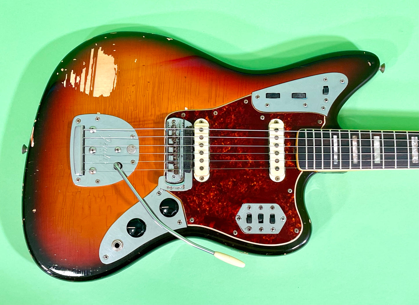 1969 Fender Jaguar 100% Original Rare factory "Faux-Burst" finish!
