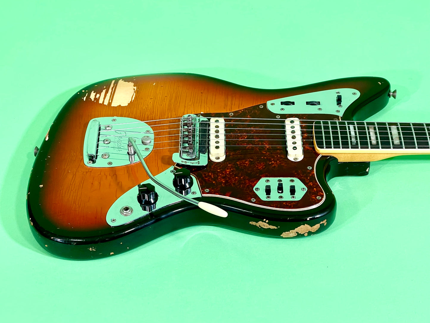 1969 Fender Jaguar 100% Original Rare factory "Faux-Burst" finish!