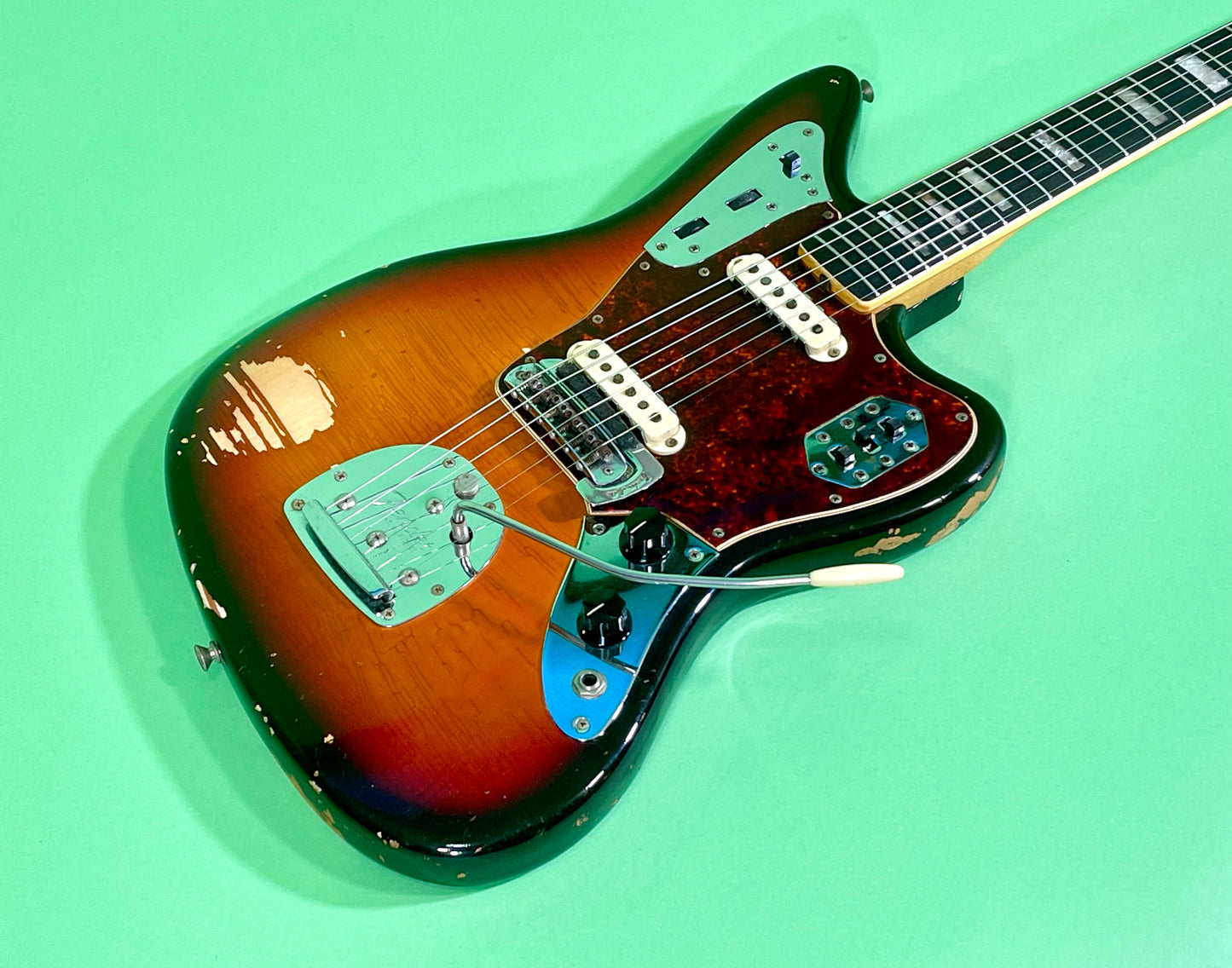 1969 Fender Jaguar 100% Original Rare factory "Faux-Burst" finish!