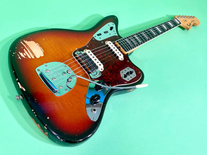 1969 Fender Jaguar 100% Original Rare factory "Faux-Burst" finish!