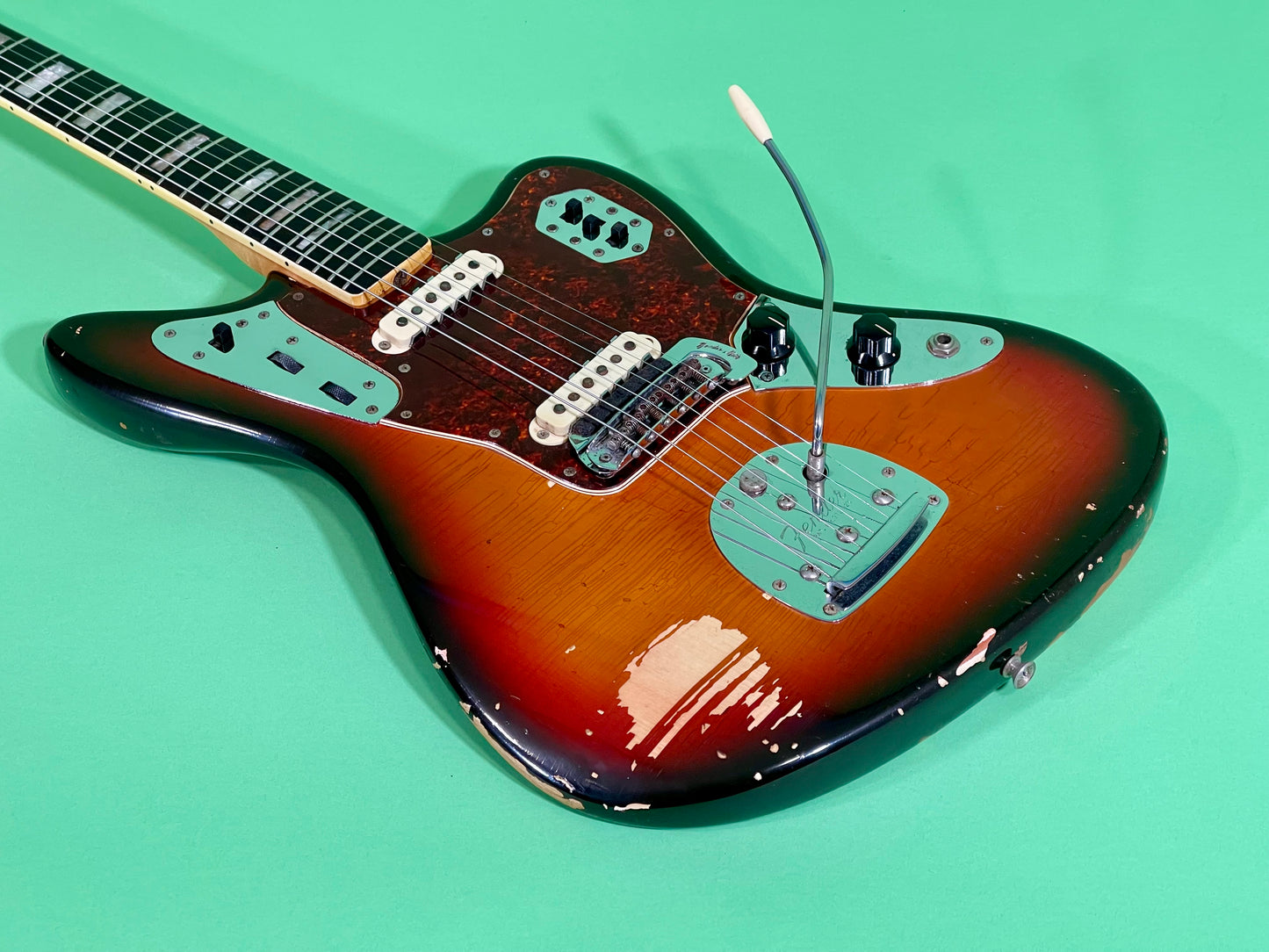 1969 Fender Jaguar 100% Original Rare factory "Faux-Burst" finish!